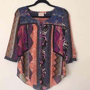 Anthropologie Tops - Anthropology semi-sheer blouse. Anthropologie Tops - Anthropology semi-sheer blouse.